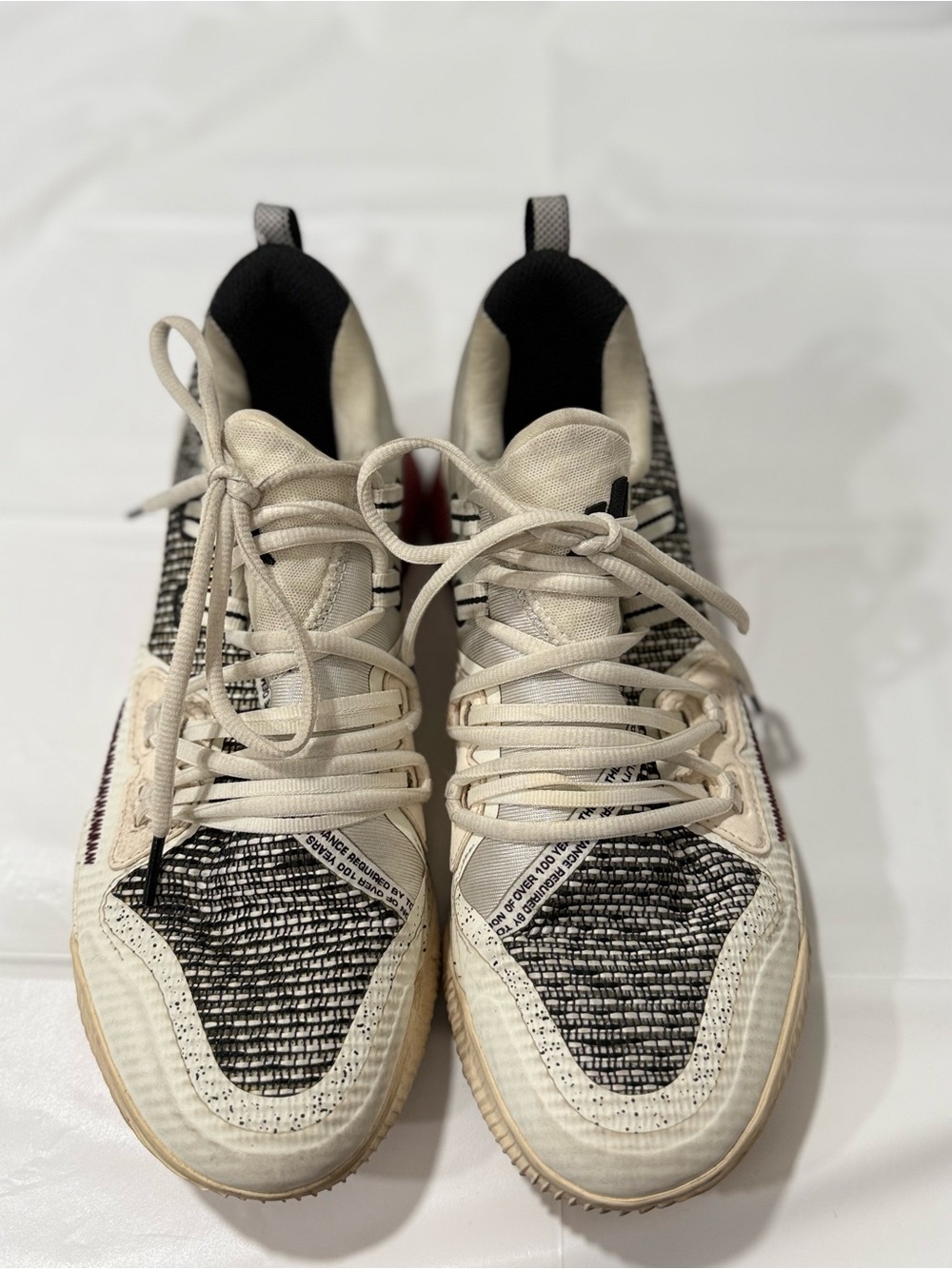 Reebok JJ Watt  Men's Black & Cream Knit Training Sneakers